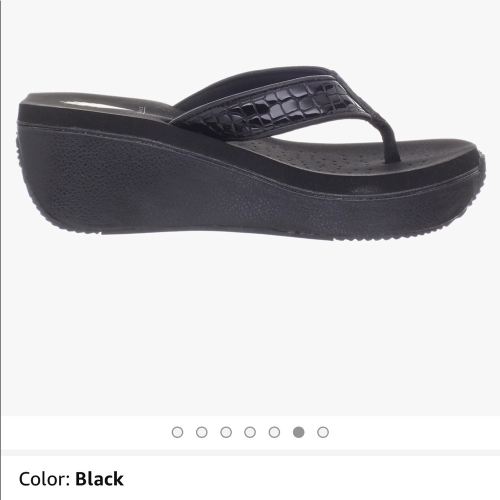 Volatile Bayou Black Sandal Size 8